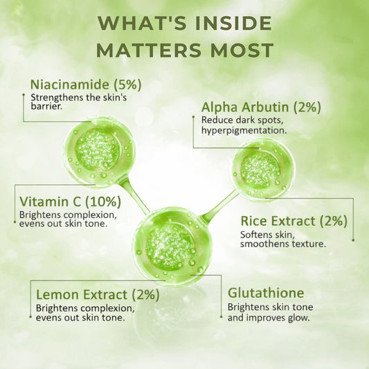 Vitamin C + Glutathione Brightening Serum | Glow Serum for Sensitive & All Skin Types - Velleja