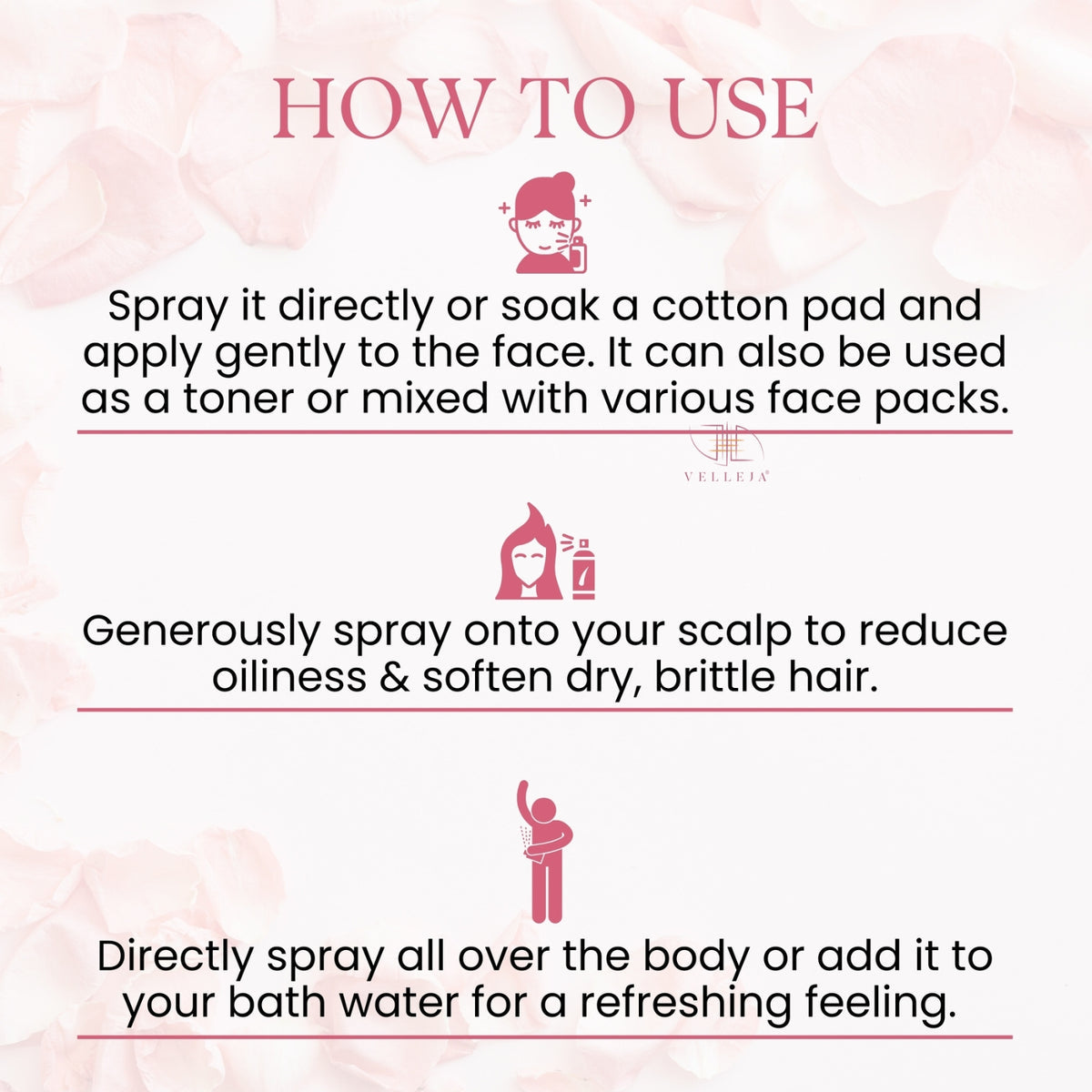 Gulab Ark - Rose Water - Velleja