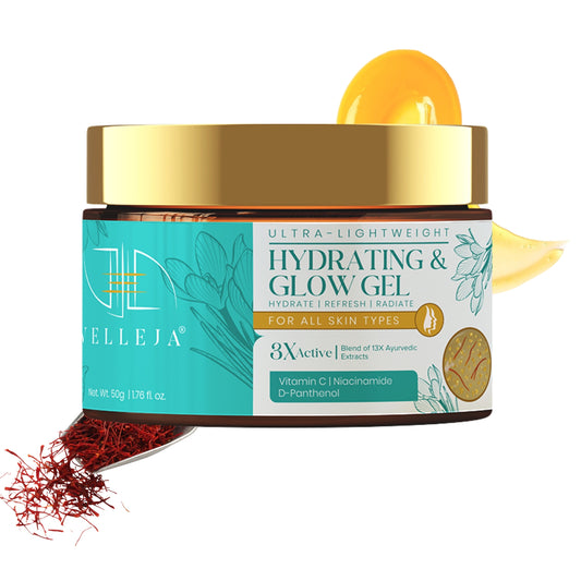Ultra-Lightweight Hydrating & Glow Gel | Brightening & Moisturizing Face Cream with Vitamin C, Niacinamide, Hyaluronic Acid & Rice Water