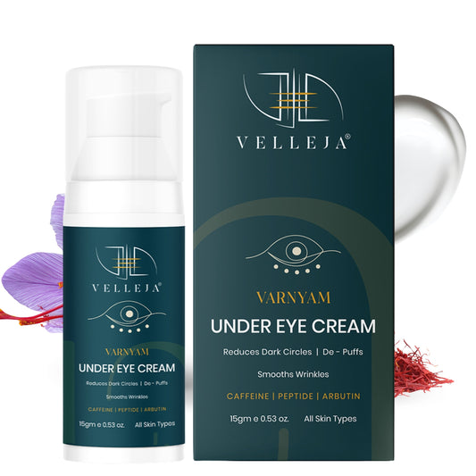 Varnyam Under Eye Cream | Brightening & Anti-Aging Eye Care | Reduces Puffiness & Fine Lines