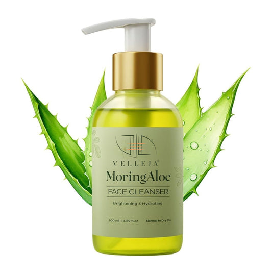 MoringAloe Face Cleanser|Skin Brightening & Hydrating Ayurvedic Gentle Face Wash|Suitable for Extra Sensitive, Dry & Combination Skin