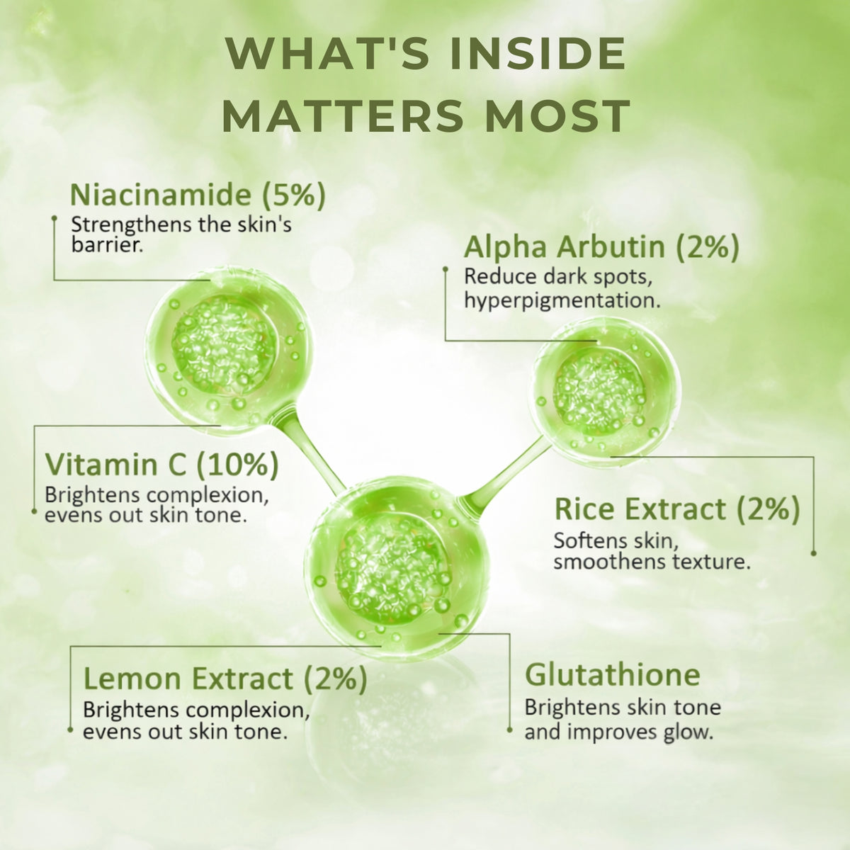 Vitamin C + Glutathione Brightening Serum | Glow Serum for Sensitive & All Skin Types - Velleja