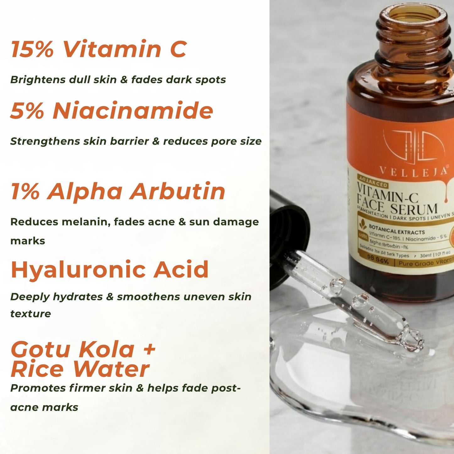 15% Vitamin C Brightening Serum | Advanced Dark Spot & Pigmentation Corrector