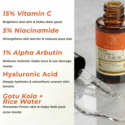 15% Vitamin C Brightening Serum | Advanced Dark Spot & Pigmentation Corrector