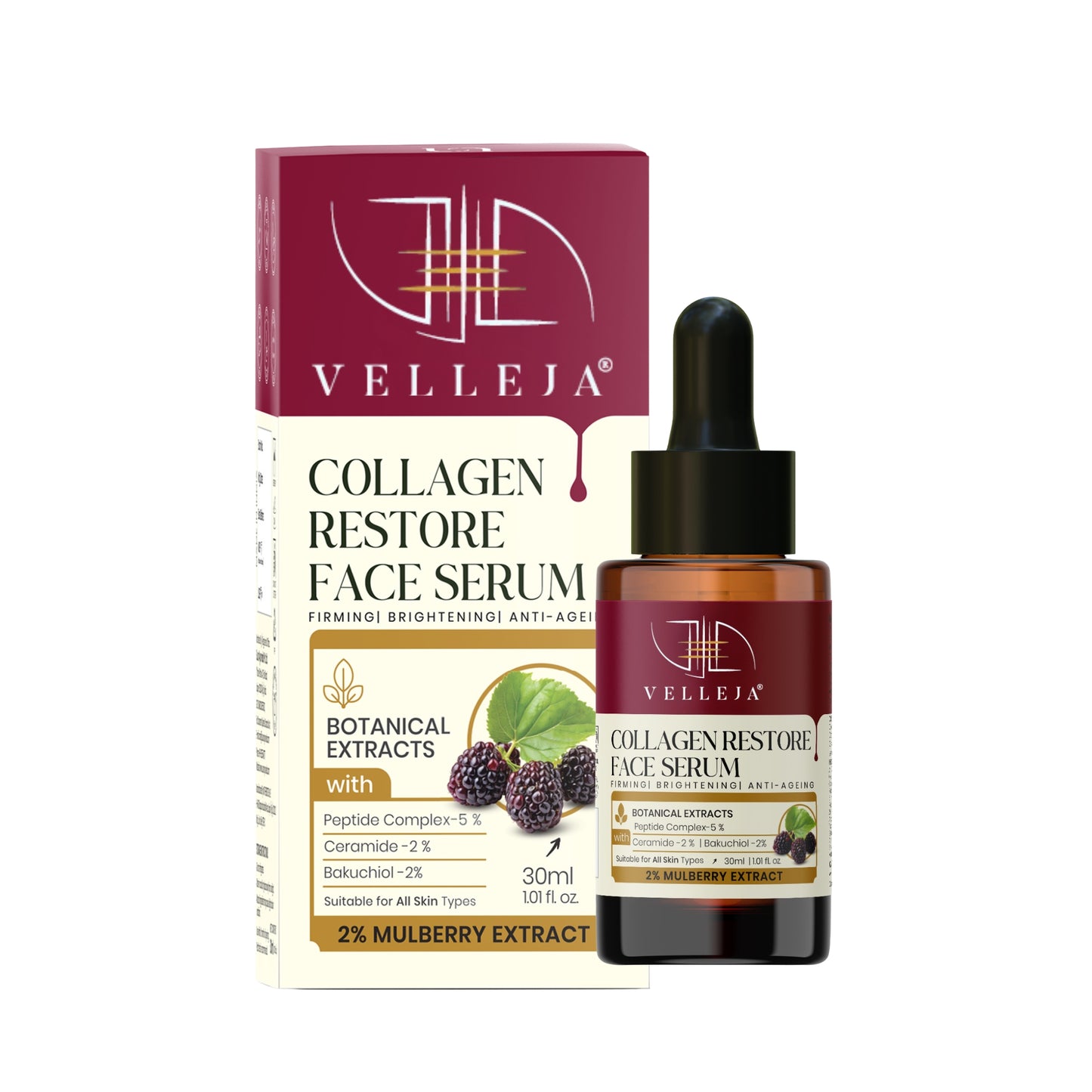 Collagen Restore Serum|Natural Retinol Alternative with Ceramid|Firming & Hydrating for Youthful Glow