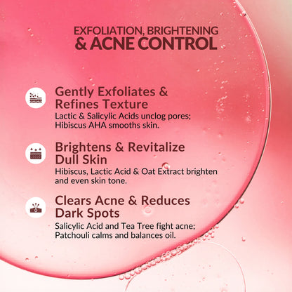 Exfoliating Body Wash with Salicylic Acid for Body Acne & Rough Bumpy Skin | Reduce Strawberry Legs - Velleja