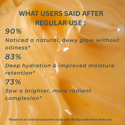 Ultra-Lightweight Hydrating & Glow Gel with Vitamin C, Bakuchiol, Gold Leaf, Saffron & Rice Water for Brightening & Dark Spots, Hyaluronic Acid & Rice Water