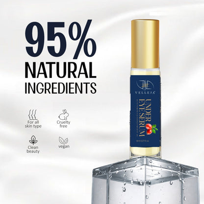 Under Eye Serum Roll-On for Dark Circles & Puffiness | Velleja - Velleja