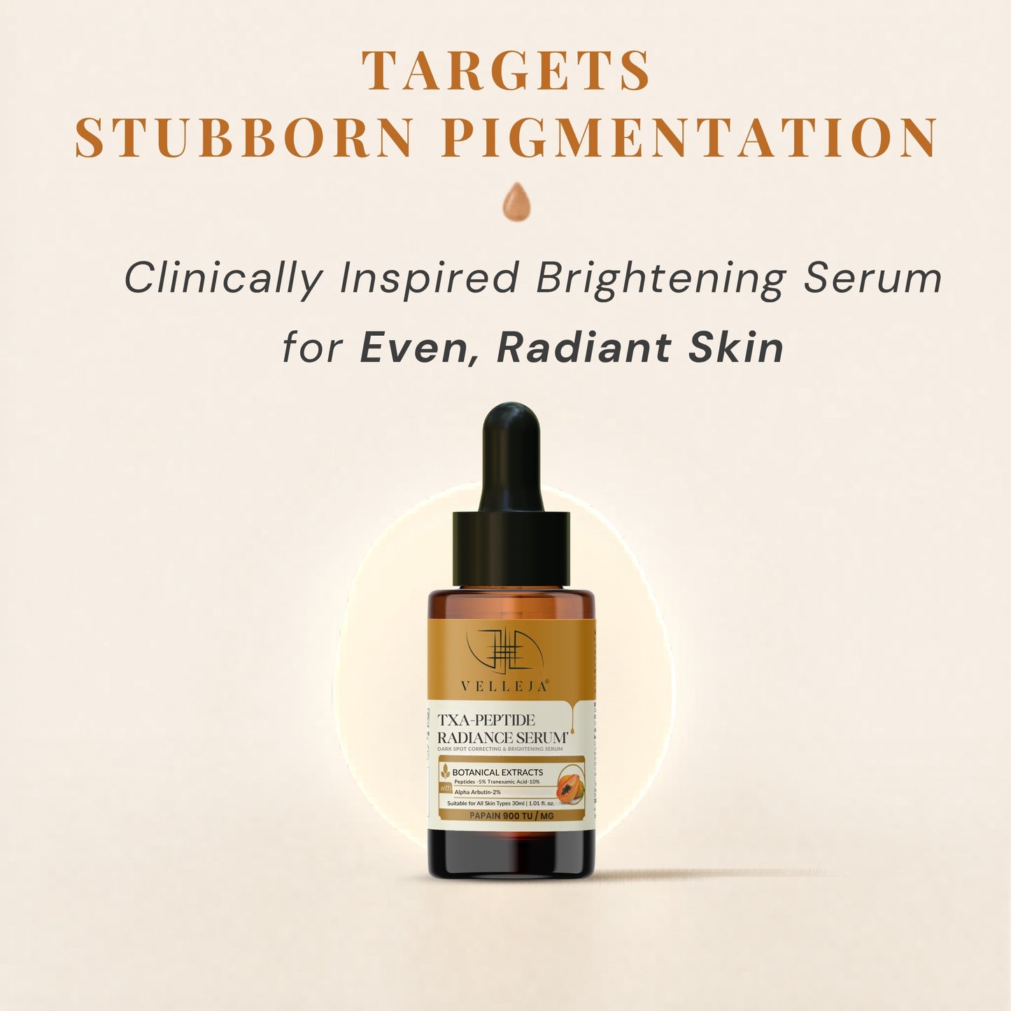 TXA Peptides Face Serum for Dark Spots, Pigmentation, Melasma & Uneven Skin Tone