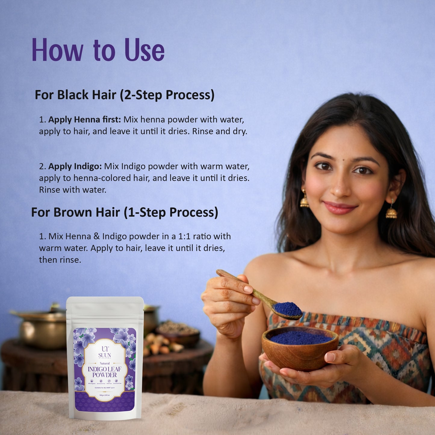 Natural Herbal Indigo Leaf Powder