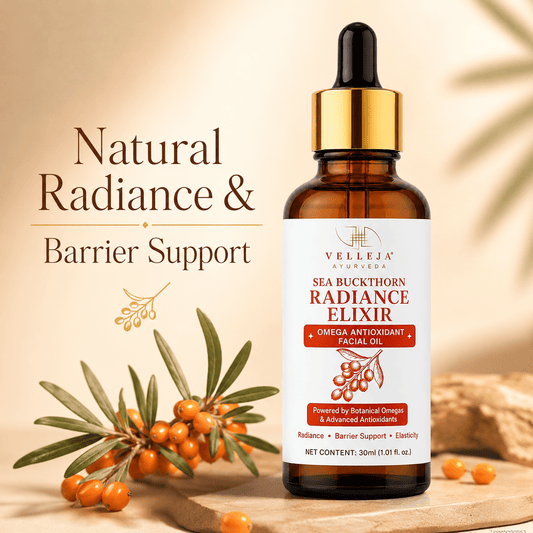 Sea Buckthorn Radiance Elixir Face Oil | Supports Glow, Barrier Function & Skin Elasticity - Velleja