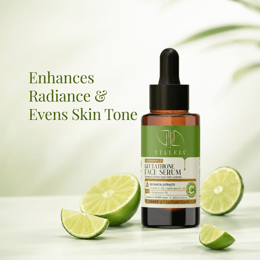 Vitamin C + Glutathione Brightening Serum | Glow Serum for Sensitive & All Skin Types - Velleja