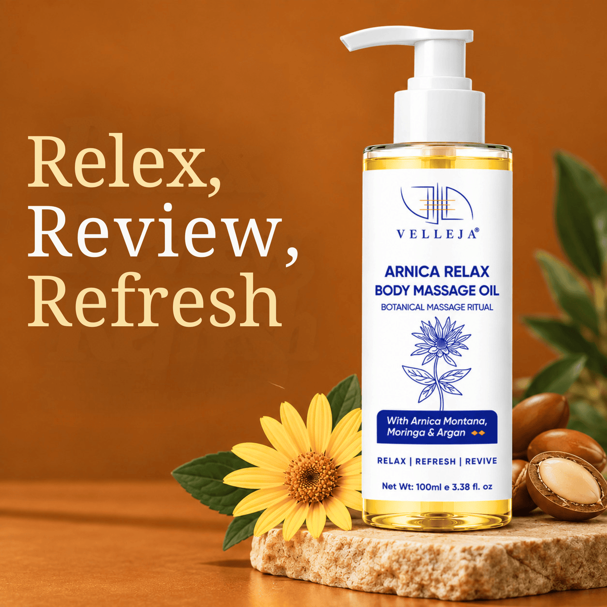 Arnica Body Massage Oil - Velleja