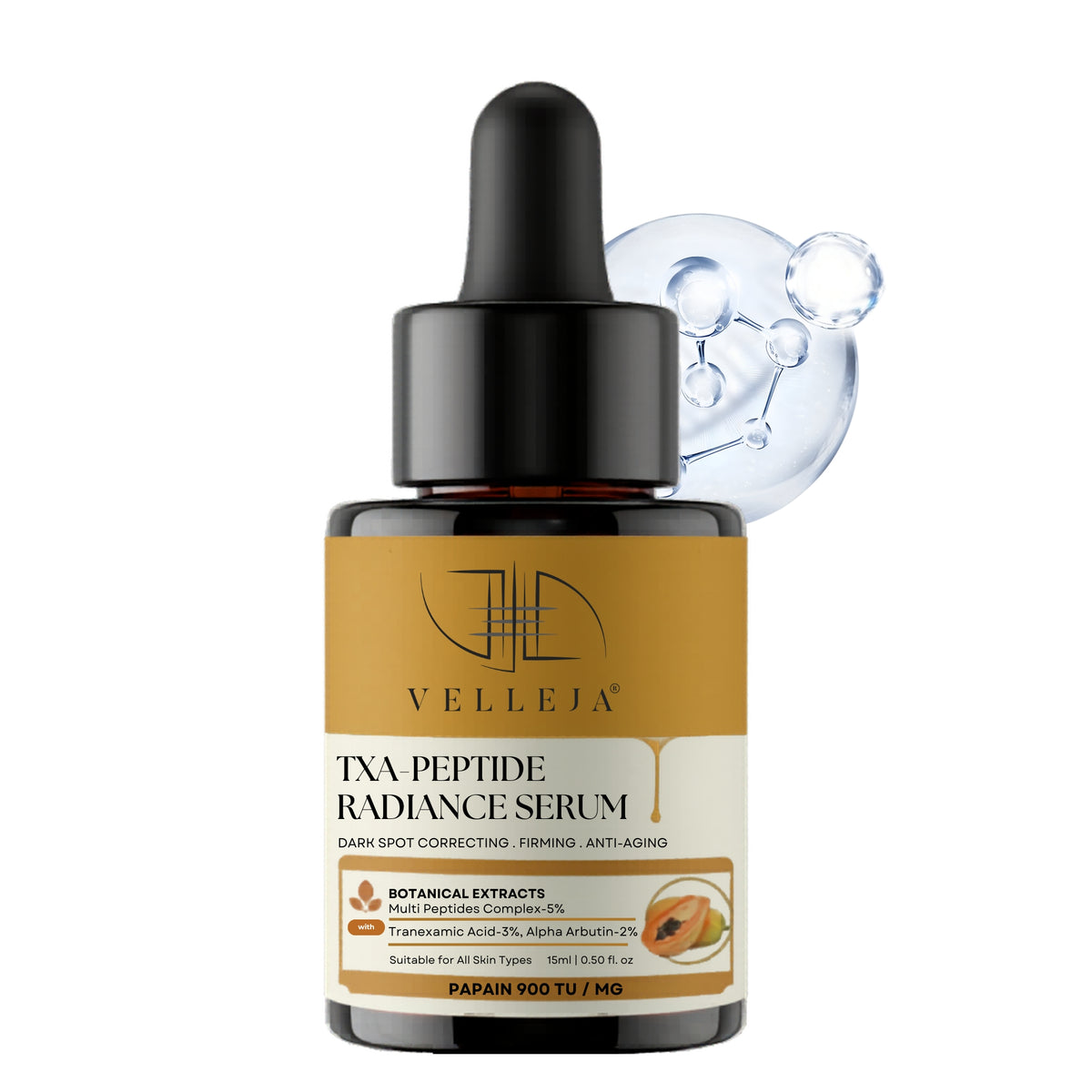 TXA Peptides Face Serum | For Dark Spots, Pigmentation & Melasma - Velleja