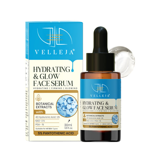 Hyaluronic Acid Hydrating & Glow Face Serum|48-Hour Moisture Lock|Plumping, Firming & Lightweight Serum for Extra Dry Skin