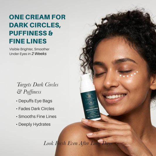 Varnyam Under Eye Cream | Brightening & Anti-Aging Eye Care | Reduces Puffiness & Fine Lines