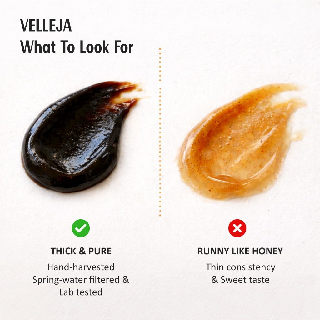 Gold & Saffron Shilajit with Ashwagandha Resin | Natural Support for Energy, Strength & Vitality - Velleja