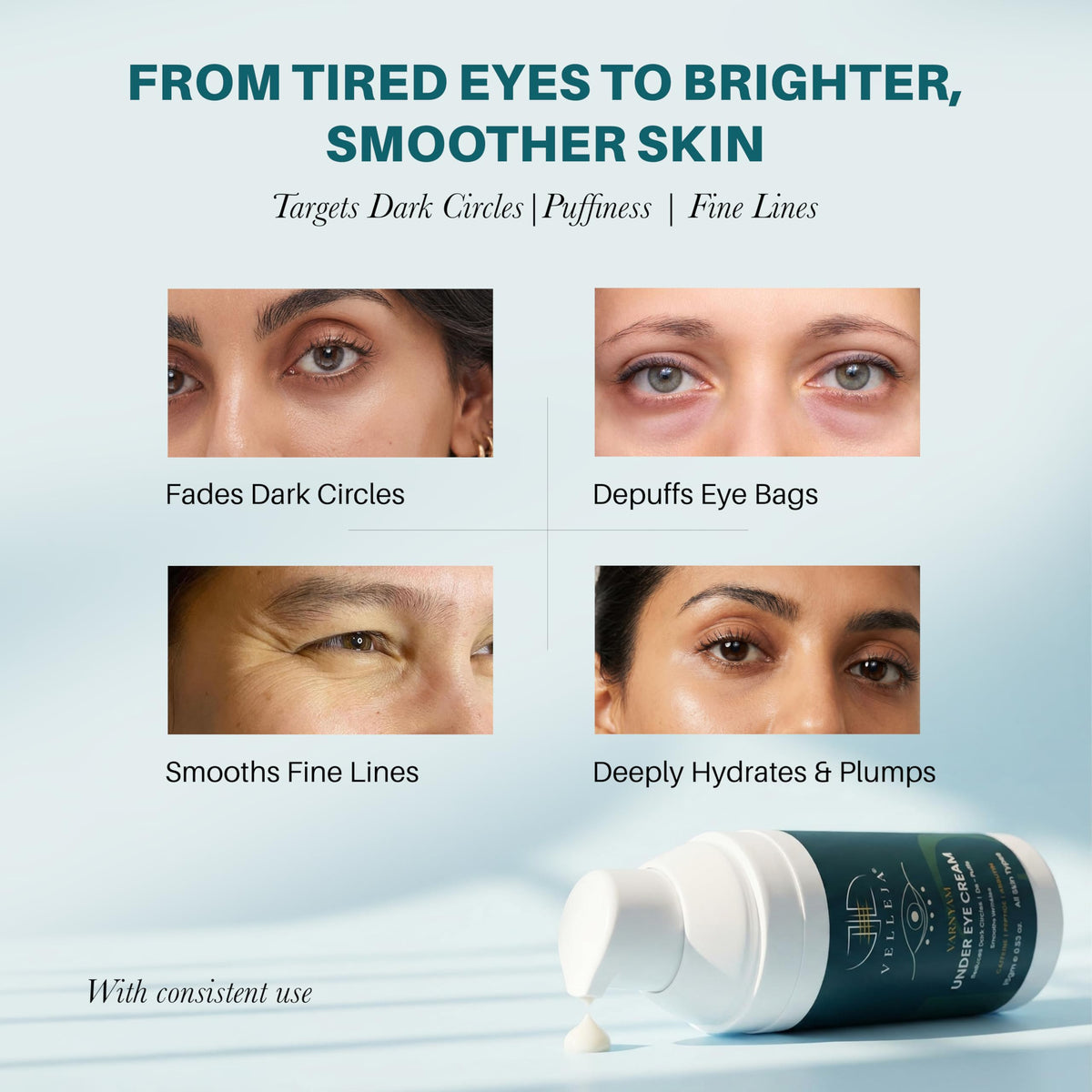 Varnyam Under Eye Cream | Brightening & Anti-Aging Eye Cream - Velleja