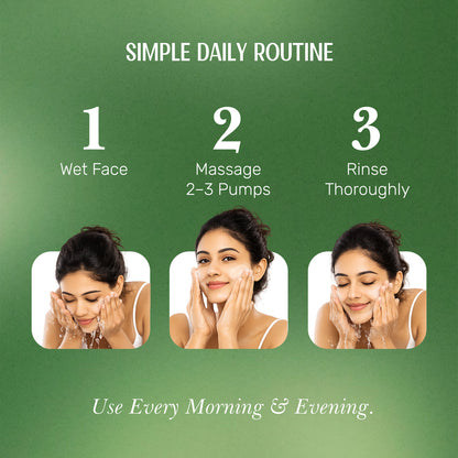 MoringAloe Face Wash | Skin Brightening & Hydrating Ayurvedic Gentle Face Wash - Velleja